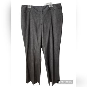 Apt 9 Women's Plus Gray Pinstripe Trouser Dress Pants *Like New*